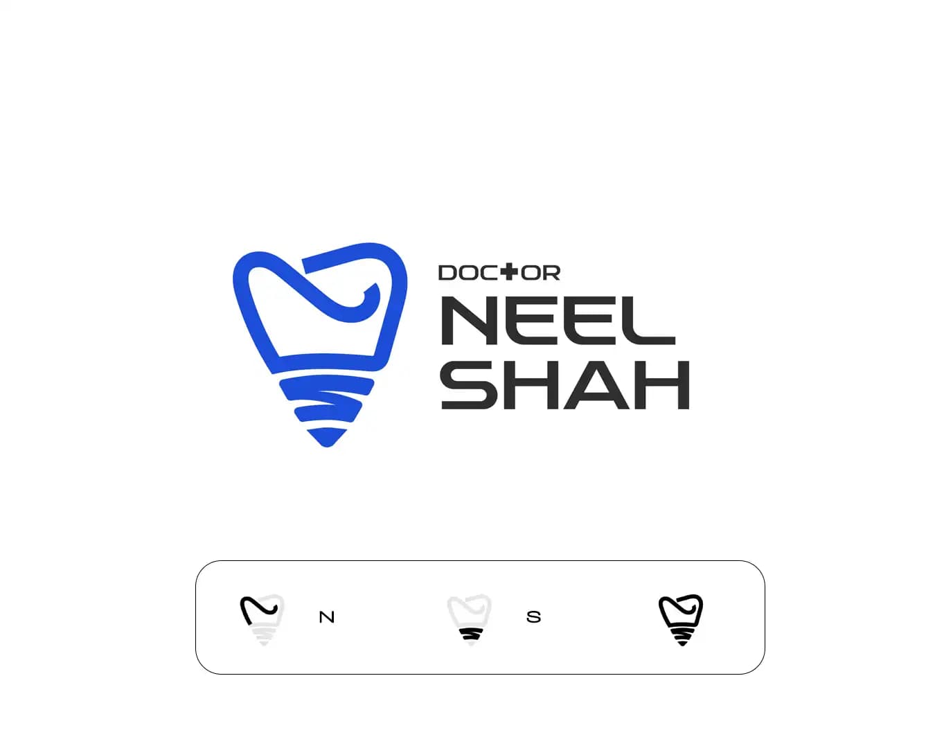 Neel Shah branding and logo design