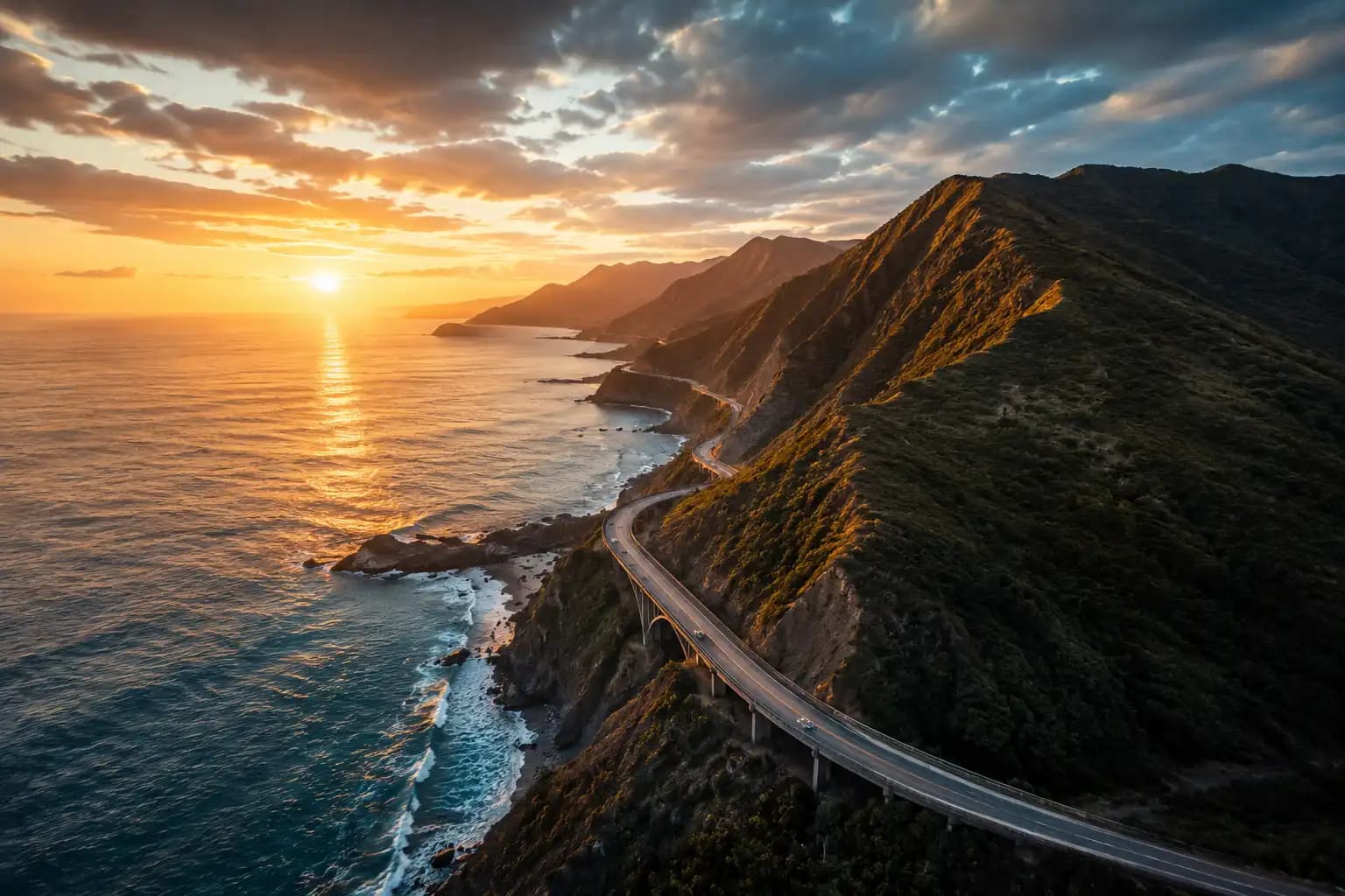 Cinematic aerial videography — gimbal-stabilised drone footage