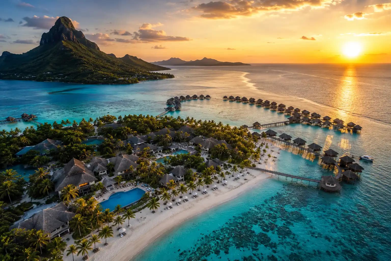 Tourism and hospitality aerial content — resort and destination drone film
